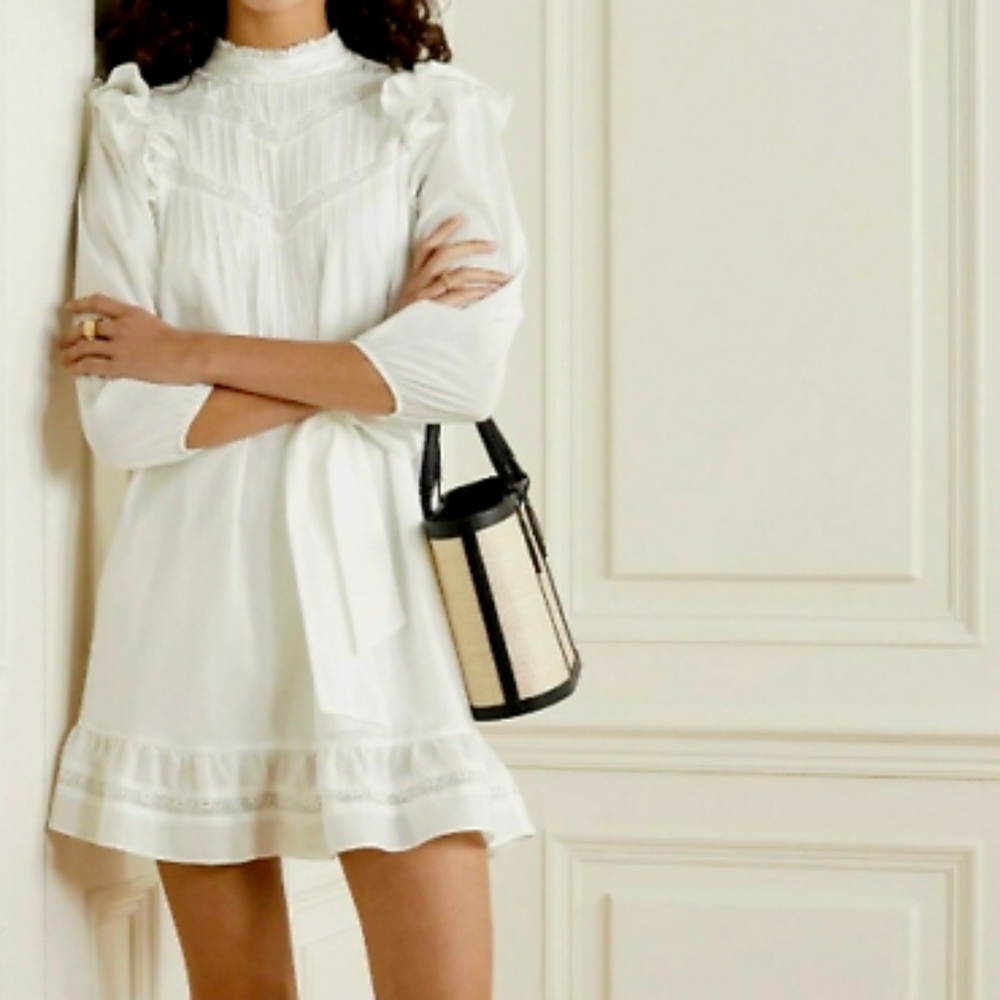 Reformation Dinah Dress Ivory 4
